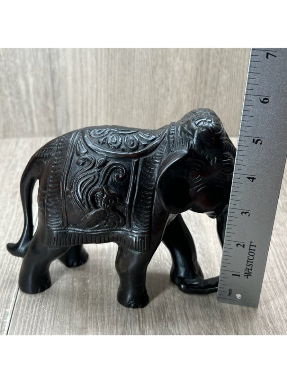 Elephant Figurine Statue Home Decor Lucky Charm Collectible - Picture 12 of 13